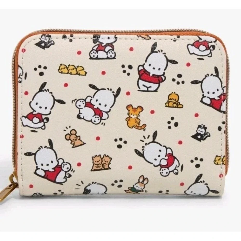 NEW Loungefly Pochacco & Friends AOP Mini‎ Backpack & WALLET Set NWT